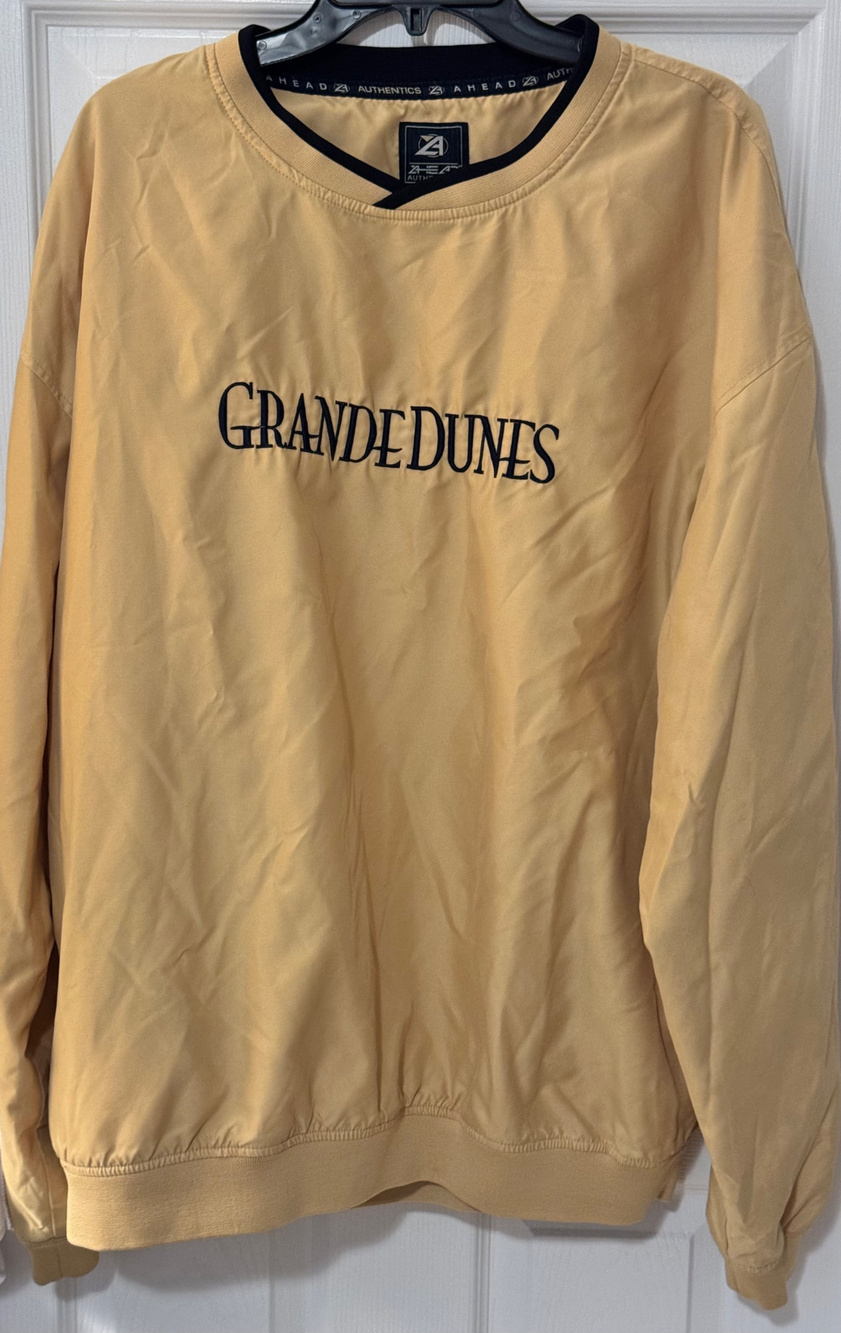 AHEAD Authentics Golf Wind Pullover Grande Dunes Size XL